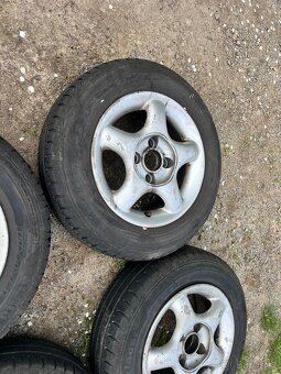Sada litá kola 4x100 r13 s letním pneu 165/70 r13 - 4