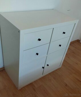 Kallax Ikea knihovna se zásuvkami a dvířky - 4