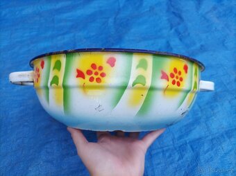 Smaltovaná mísa, průměr 30 cm - 4