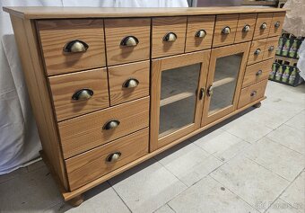 Velká dřevěná komoda (délka 176 cm) - 4