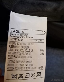 Krátký šedý dámský kabát Benetton - 4