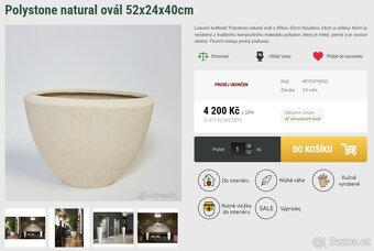 Květináč / Váza dekorativní, 40cm - 4