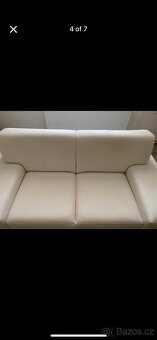 Bile kozenkove sedacky 2x - 4
