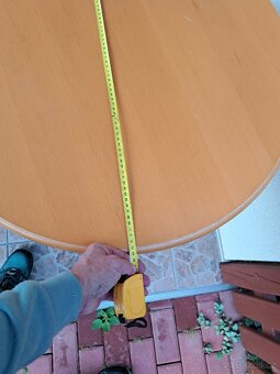 Kulatý stůl průměr 75cm skladaci - 4