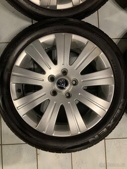 Alu kola Škoda R17 5X112 ZÁNOVNÍ LETNÍ PNEU 205/50 R17 FLASH - 4