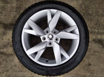 Prodám zánovní zimní alu sadu 17" Škoda Octavia IV - 4