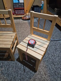 2x dětská dřevěná židlička / židle - 4