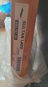 dětská postel IKEA KRITTER dřevěná, antialergická matrace - 4