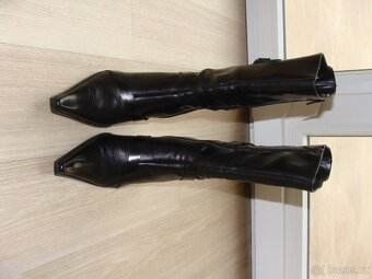 Kožené kozačky zn. Baťa vel. 39 - různé - 4