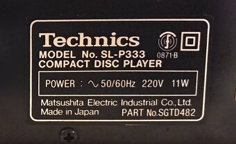 CD TECHNICS SL-P333 (ROK 1989) RYCHLE NAČÍTÁ VYPALENÁ CD - 4