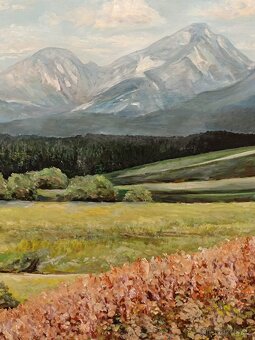 Obraz Antonín Štolc, Vysoké Tatry 1968, olej na desce 70x90 - 4