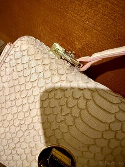 Coccinelle Liya Python Snake Leather Shoulder Bag - 4