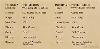 Kompletní sada "Prezidenti USA" - 4