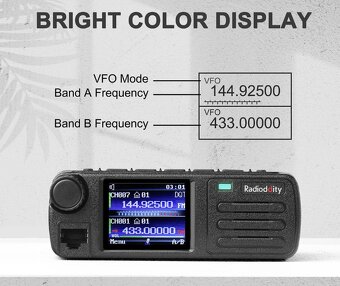Mini mobilní rádio Radioddity DB25-D | 20W - 4