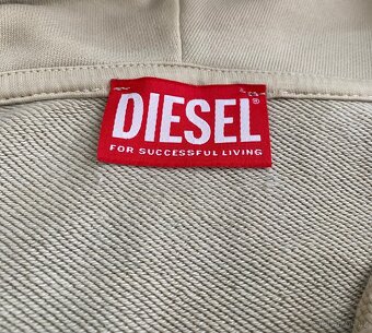 Diesel krémová mikina hoodie - 4