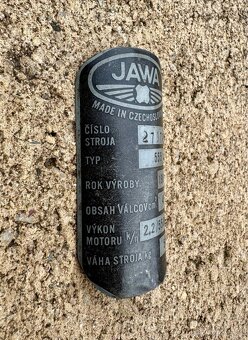 Jawa 50 550 555 pionýr - výrobní štítky - 4
