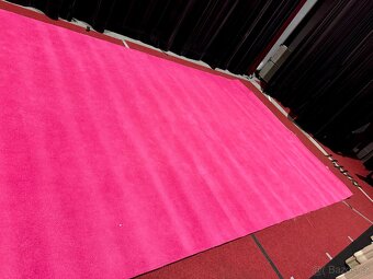 Růžový koberec 3,5x7,5 - 4