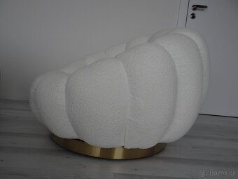 Otočné křeslo BIZZOTTO Florel bílé - 4