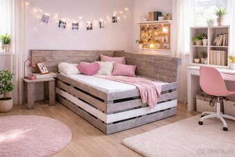 Postele v designu Palet - 4