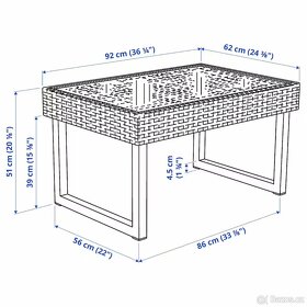 2 venkovní konferenční stolek IKEA - 4