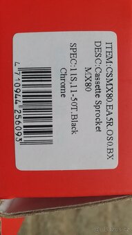Kazeta Sunrace CSMX80, 11-50T - 4