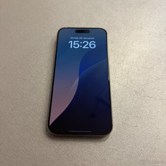 iPhone 15 Pro 128GB natural titan, jako nový, záruka - 4