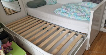 Rozkládací postel Hemnes i s matrací - 4