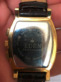 Nové švýcařské hodinky Eden, strojek quartz, originál krabič - 4