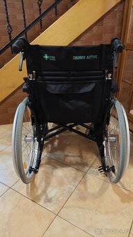 invalidní mechanický odehčený vozík ,šířka sedáku 50cm - 4