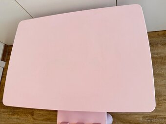 Ikea Mammut stůl a židle růžová - 4