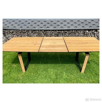 Rozkládací jídelní stůl - Darwin 160 cm, přírodní dub - 4