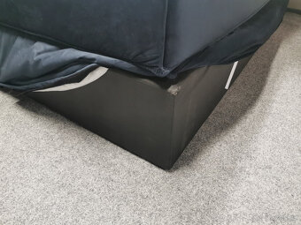 Nová boxspring postel BOXI URBAN tmavě modrá - 4