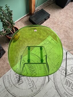 Designová barová židle Pedrali Gliss - zelený transparent - 4