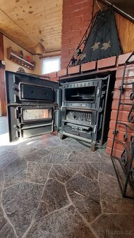 Prodám litinová keramická kamna - 4