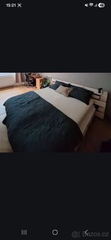 Paletová postel s nočními stolky - 4