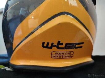 Přilba W-Tec V586 vel.M včetně náhradního zrcadlového hledí - 4