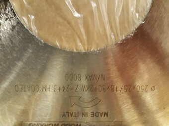 Pilový kotouč pr. 250mm, na rozmítací pilu - 4