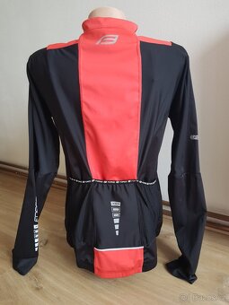 Červeno-černá cyklistická bunda FORCE vel. M - 4