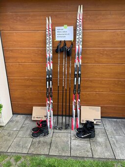 Běžky Peltonen Nanogrip, boty Alpina, hole Leki – jako nové - 4