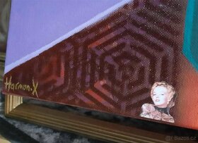 Obraz akryl na plátně Pop Art Kubismus - Marylin Monroe - HX - 4