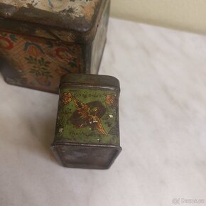 Staré plechové krabičky-3 kusy. - 4