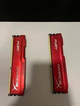 HyperX Fury DDR3 RAM 8 GB (2x4 GB) 1866 MHz - červené moduly - 4