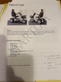 Prodám elektrický invalidní vozík - 4