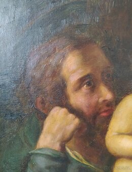 Josef Bergler - Svatý Josef s Ježíškem - 18. Století - obraz - 4