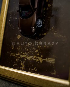 3D auto obraz Porsche carrera S - 4