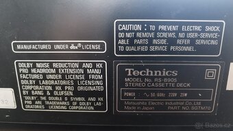 prodám magnetofon Technics RS-B905 - 4