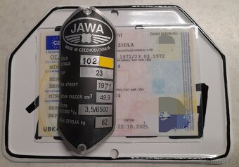 Jawa 50 Mustang rok 1971 rám s TP - 4