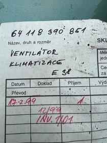 BMW E38 730i/740i Ventilátor topení NOVÝ 8390851 - 4