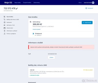 O2 Datamanie 1200GB (1000GB) rok kredit 300 Kč - 4