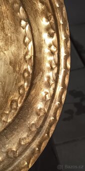 Kořistní mosazný ručně tepaný talíř z 2sv. války, TOP - 4